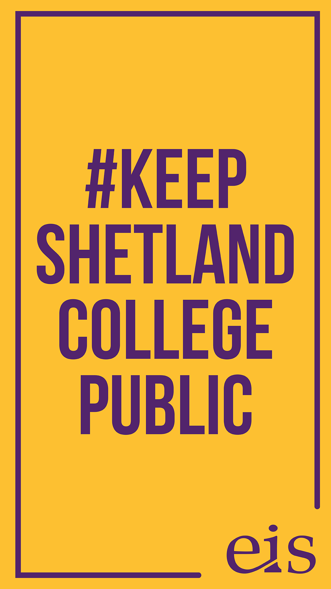 Keep Shetland College Public